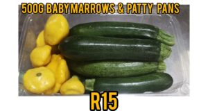 baby marrow and patty pans