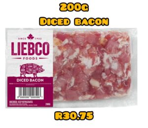 diced bacon