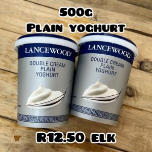 double cream plain yoghurt